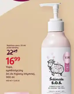 Rossmann Yope żel do higieny intymnej oferta