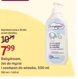 Rossmann Babydream żel i szampon oferta