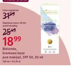 Rossmann Bielenda kremowa baza pod makijaż oferta