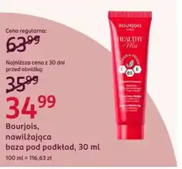 Rossmann Bourjois nawilżająca baza pod podkład oferta