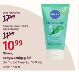 Rossmann Nivea oczyszczający żel do mycia twarzy oferta