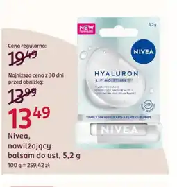 Rossmann Nivea nawilżający balsam do ust oferta