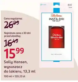 Rossmann Sally Hansen wysuszacz do lakieru oferta