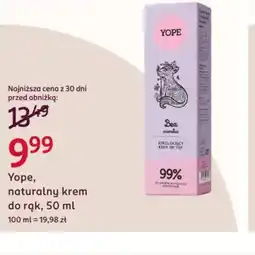Rossmann Yope naturalny krem do rąk oferta