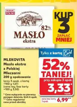 Kaufland MLEKOVITA Masło ekstra z Polskiej Mleczarni oferta