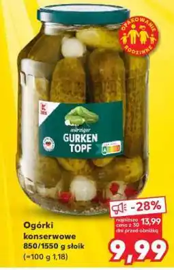 Kaufland Ogórki konserwowe oferta