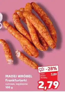 Kaufland MADEJ WRÓBEL Frankfurterki surowe, wędzone 100 g oferta