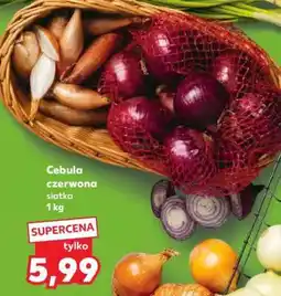 Kaufland Cebula czerwona siatka 1 kg oferta