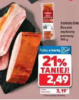 Kaufland SOKOŁÓW Boczek wędzony parzony 100 g oferta