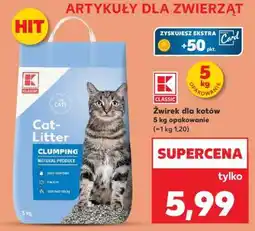 Kaufland Żwirek dla kotów 5 kg opakowanie oferta