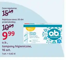Rossmann o.b. tampony higieniczne oferta