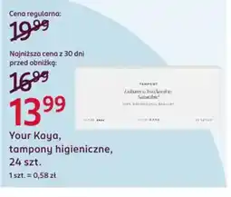 Rossmann Your Kaya tampony higieniczne oferta