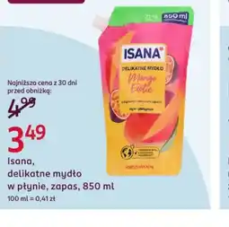Rossmann Isana delikatne mydło oferta