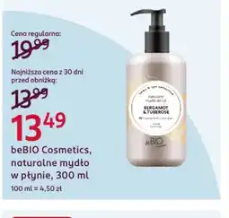 Rossmann beBIO Cosmetics naturalne mydło w płynie oferta
