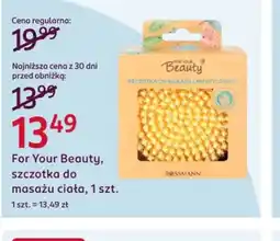Rossmann For Your Beauty szczotka do masażu ciała oferta