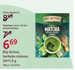 Rossmann Big-Active herbata zielona oferta