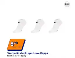 Action Skarpetki stopki sportowe Kappa oferta
