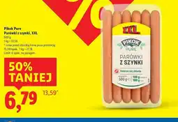 Lidl Parówki z szynki ekstra Pikok Pure oferta