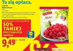 Lidl Maliny mrożone Freshona oferta