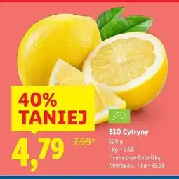 Lidl Cytryny bio oferta