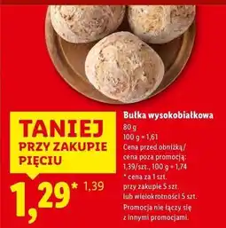 Lidl Bułka wysokobiałkowa oferta