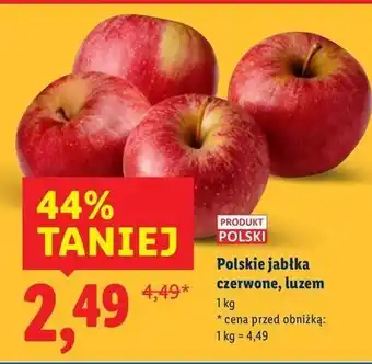 Lidl Jabłka czerwone polskie oferta