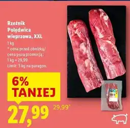 Lidl Polędwica wieprzowa Rzeźnik Codzienna Dostawa oferta