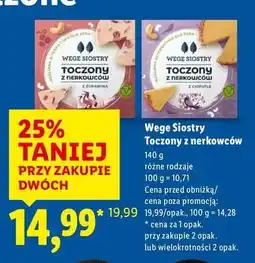 Lidl Ser toczony z nerkowców chipolite Wege Siostry oferta