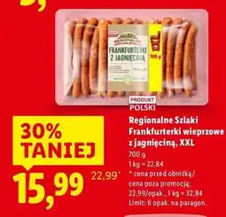Lidl Frankfuterki z jagnięciną Regionalne Szlaki oferta