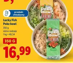 Lidl Sałatka poke bowl shrimp Lucky Fish oferta