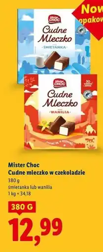 Lidl Mleczko waniliowe Mister Choc oferta
