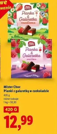 Lidl Pianka & galaretka malina Mister Choc oferta