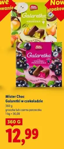 Lidl Galaretka w czekoladzie czarna porzeczka Mister Choc oferta