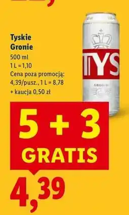 Lidl Piwo Tyskie Gronie oferta
