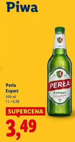 Lidl Piwo Perła Export oferta