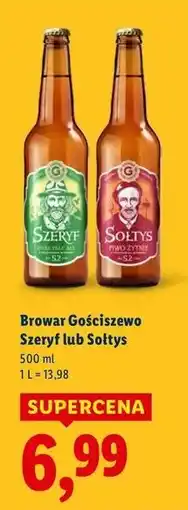 Lidl Piwo Gościszewo Sołtys oferta