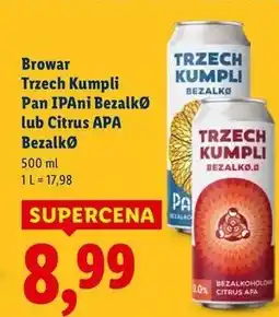 Lidl Piwo citrus apa Trzech Kumpli oferta
