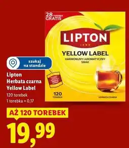 Lidl Herbata Lipton Yellow Label Tea oferta