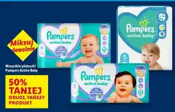 Lidl Pieluszki dla dzieci junior 5 Pampers Active Baby oferta