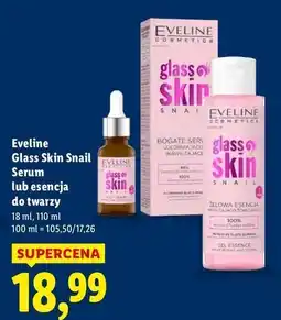 Lidl Esencja żelowa do twarzy Eveline Glass Skin Snail oferta
