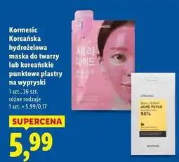 Lidl Plastry punktowe do twarzy na wypryski Kormesic oferta