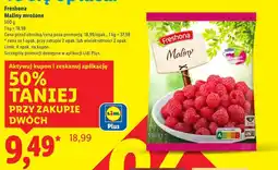Lidl Freshona Maliny mrożone oferta