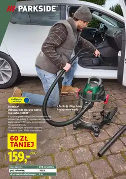 Lidl Parkside Odkurzacz do pracy na mokro i na sucho, 1300 W oferta