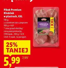 Lidl Pikok Premium Kindziuk w plastrach, XXL oferta