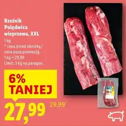 Lidl Rzeźnik Polędwica wieprzowa, XXL oferta