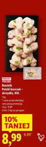 Lidl Rzeźnik Polski kurczak – skrzydła, XXL oferta