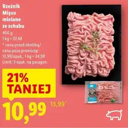 Lidl Rzeźnik Mięso mielone ze schabu oferta