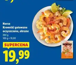 Lidl Norso Krewetki gotowane oczyszczone, obrane oferta