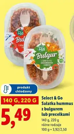 Lidl Select & Go Sałatka hummus z bulgurem lub precelkami oferta