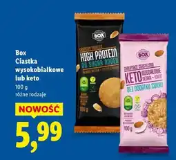 Lidl Ciastka wysokobiałkowe lub keto oferta
